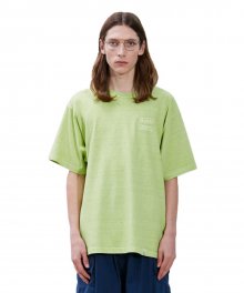 P-DYED OVAL LOGO TEE yellow green