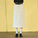 위메농(OUI MAIS NON) Esther linen twin-belted skirts