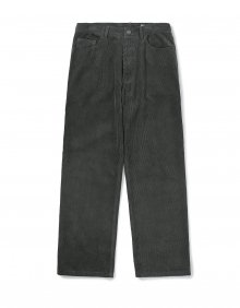 [Mmlg] CORD GARDENING PANTS (CHARCOAL BLACK)