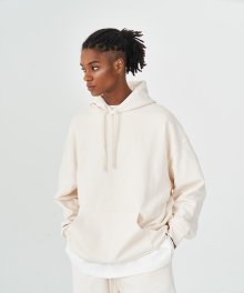 Signature sweat hood (Cream)