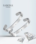 사보나 런던(SABONA LONDON) F-WD 천연 다이아몬드 코퍼 뱅글