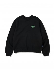 [Mmlg] SMALL CREST SWEAT (EVERY BLACK)