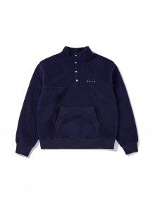 [Mmlg] BETWEEN 1/4 SNAP FLEECE (NAVY)