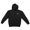 안티히어로(ANTI HERO) LIL PIGEON Hooded Zip Up Sweatshirt - BLACK (MULTI COLOR Print) 53220019B