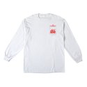 안티히어로(ANTI HERO) TRY CONCRETE L/S Pocket T-Shirt - WHITE (RED Print) 52020123