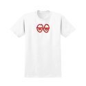 크루키드(KROOKED) EYES RAW LG S/S T-Shirt - WHITE (RED Print) 51023041L