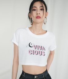 vivamoon T-shirt WHITE-PINK