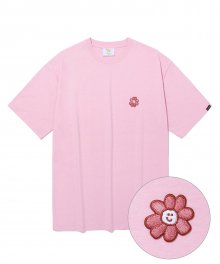 플로리 와펜 반팔 티셔츠 핑크