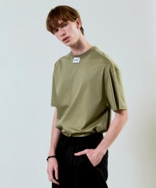 Point Label T-Shirt Khaki