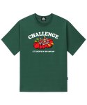 트립션(TRIPSHION) CHALLENGE BOAT BEAR GRAPHIC 티셔츠 - 그린