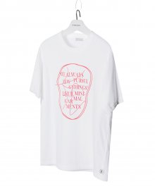 CRACK SLOGAN TEE white