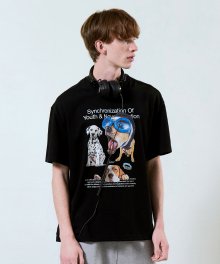 Puppies Graphic T-Shirt Black