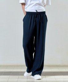 Terry Wide Pants Navy