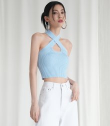 Cross knit sleeveless SORA