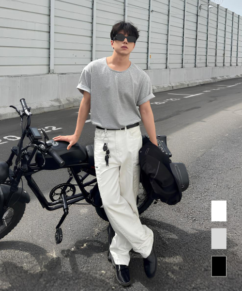 [3COLOR] BASIC U NECK