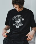 파인드칠린(FINDCHILLIN) F1022 서핑웨일 티셔츠 밴타블랙