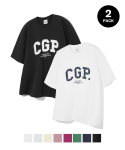 코드그라피(CODEGRAPHY) [2PACK] [쿨코튼] CGP 아치 로고 티셔츠_8COLOR