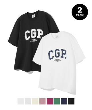 코드그라피(CODEGRAPHY) [2PACK] [쿨코튼] CGP 아치 로고 티셔츠_8COL...