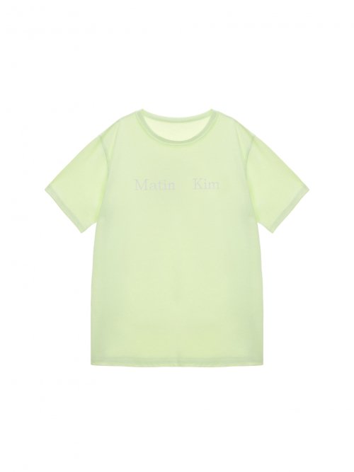 MUSINSA | マーティンキム MATIN KIM LOGO T-SHIRT IN GREEN