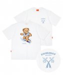 테디아일랜드(TEDDYISLAND) 서퍼 테디 화이트 티셔츠