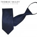 토마스 베일리(THOMAS VAILEY) 자동/지퍼넥타이-다크글렌 네이비 8cm
