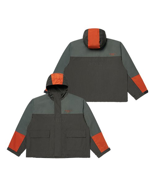 아크메드라비(ACME DE LA VIE) MULTI-COLOR WOVEN SHELL PARKA JACKET DARK GREY - 219,000 | 무신사 스토어