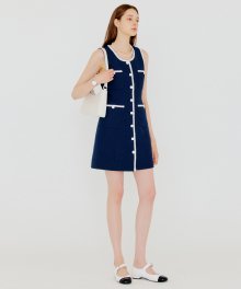 네이비 애니 썸머 트위드 드레스 / NAVY ANNIE SUMMER TWEED DRESS