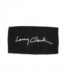 PHYPS® X LARRY CLARK SIGN BEACH TOWEL BLACK