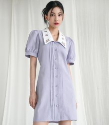 Fruit Big Collar Puff onepiece VIOLET