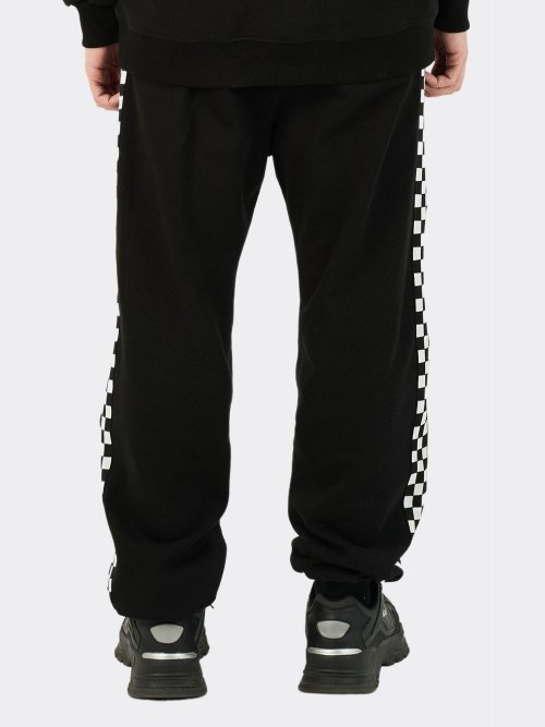 Checkerboard String Sweatpants (Black)