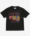 BASKETBALL COLLAGE SS BLACK / RED