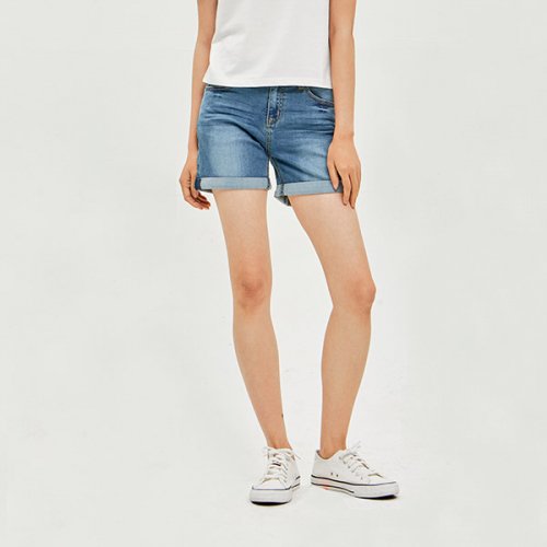 JAMBANGEE - Women's Obi Band Pocket 3/4 Roll-Up Shorts_AM2DL3381-MB