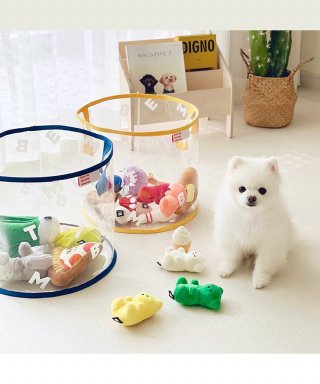 바잇미(BITEME) 반려동물 장난감 수납 클리어 토이바스켓 (4 color) ...