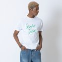 스트라이크(STRIKE) 레터링 도트 오버핏 티셔츠 (WHITE-GREEN)