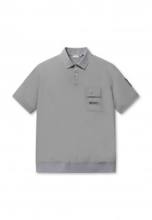 Nylon stretch Collar shirt_L4TAM22181GYX