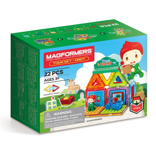 맥포머스(MAGFORMERS) 타운 마트 세트 22pcs - 사이즈 & 후기 | 무신사