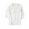 French Smocking Frill Blouse (SI2SHF062WH)