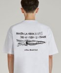 아스트랄 프로젝션(ASTRAL PROJECTION) 아스타 라 비스타  라운드 넥 15수 면 반팔 티셔츠_화이트