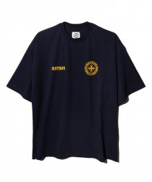 PARTIER MIRROR LOGO T-SHIRT (NAVY)