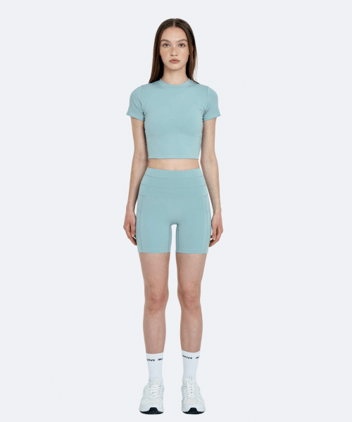 Bootyful Crop Shorts Mint