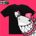 돌돌(DOLDOL) SHARK DOG_tshirts-246 샤크독 서핑 NFT 캐릭터 그래픽 티셔츠 반팔티