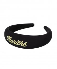 CURSIVE LOGO HAIR BAND black