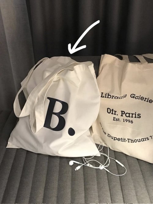 B(brooklyn blue bookshop) Shoulder Bag(Oatmeal)