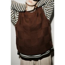 [sadsmile] sweater vest_CQWAX22311BRX