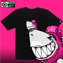 돌돌(DOLDOL) SHARK DOG_tshirts-252 샤크독 서핑 NFT 캐릭터 그래픽 티셔츠 반팔티