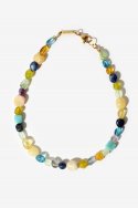 모드곤(MODGONE) 컬러플 조약돌 원석 목걸이 Colorful Pebbles stone necklace ​