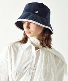 [unisex]PIGMENT TRIM NAVY BUCKET HAT