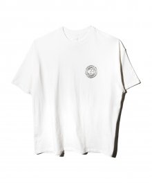 [39PARTIES] METALLIC LOGO T-SHIRT (WHITE)