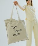 톰투머로우(TOMTOMORROW) wave logo bag [beige]