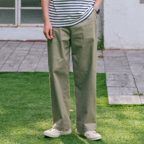 Широкие брюки на резинке с защипом DLX1248 (3 COLOR)